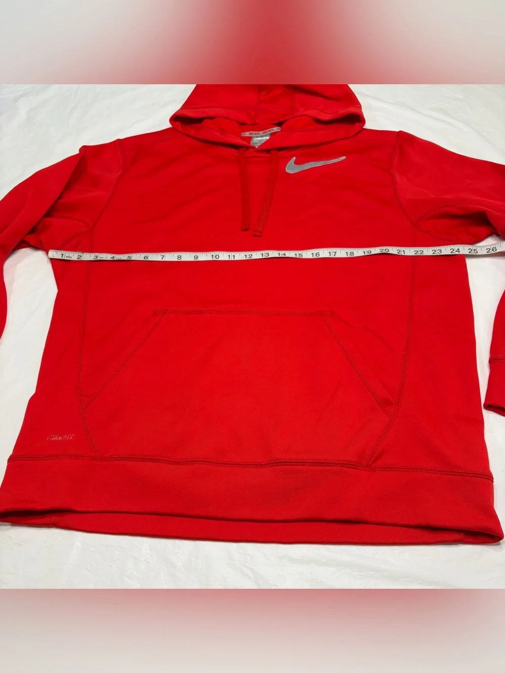 Nike Fit Therma Red Pullover Hoodie Sweatshirt Men’s Large